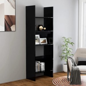 alev-high-gloss-bookcase-5-shelves-black