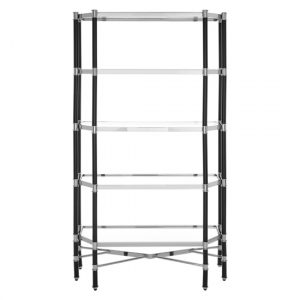 allessa-clear-glass-shelving-unit-black-silver-frame