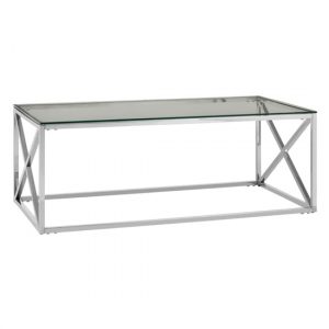 alluras-clear-glass-coffee-table-silver-cross-steel-frame