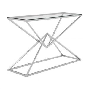 alluras-clear-glass-console-table-steel-silver-frame