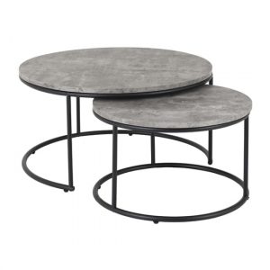 alterf-round-wooden-set-of-2-coffee-table-concrete-effect