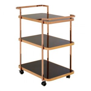 alvara-black-glass-3-tier-drinks-trolley-rose-gold-frame