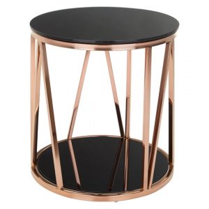 alvara-round-black-glass-top-side-table-rose-gold-frame