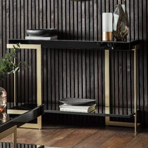 amana-glass-top-console-table-black-golden-metal-frame