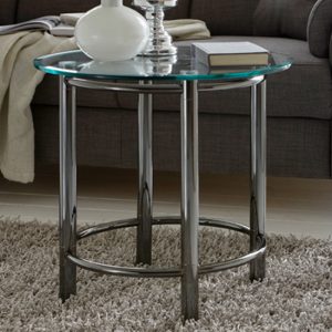 apache-round-glass-side-table-dark-chrome-metal-legs