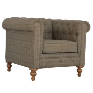 aqua-fabric-chesterfield-armchair-multi-tweed