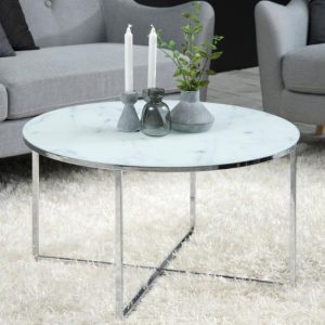 arcata-white-marble-effect-glass-coffee-table-chrome-legs