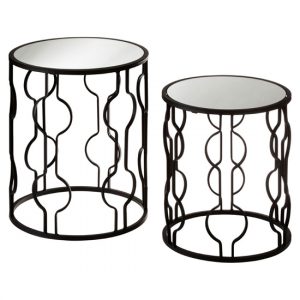 avanto-round-glass-set-of-2-side-tables-black-lines-frame