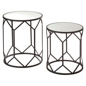 avanto-round-glass-set-of-2-side-tables-black-metal-frame