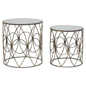 avanto-round-glass-set-of-2-side-tables-copper-circle-frame