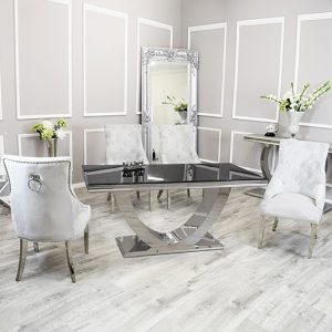 avon-black-glass-dining-table-4-dessel-light-grey-chairs