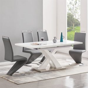 axara-extending-white-dining-table-4-summer-grey-chairs