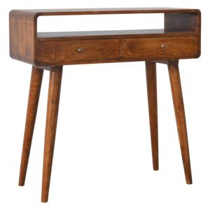 bacon-wooden-curved-console-table-chestnut-2-drawers