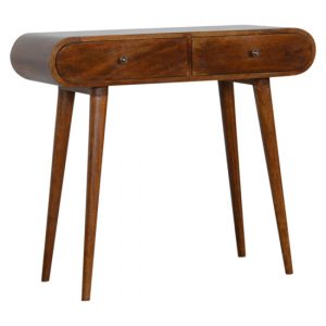 bacon-wooden-curved-edge-console-table-chestnut-2-drawer