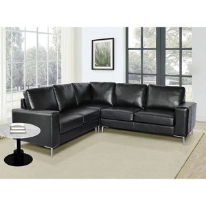 baltic-faux-leather-corner-sofa-black-new