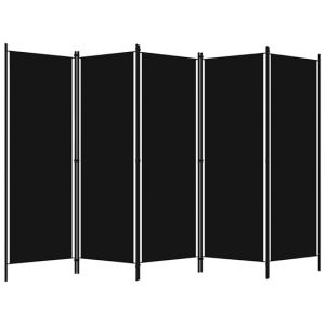 barbel-fabric-5-panels-250cmx180cm-room-divider-black