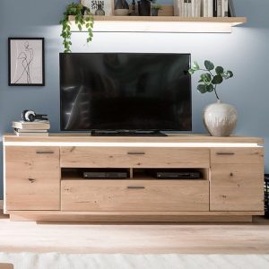 barcelona-led-tv-stand-planked-oak-2-doors-2-drawers