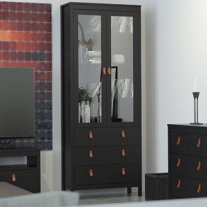 barcila-2-doors-3-drawers-display-cabinet-matt-black