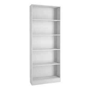 baskon-wooden-tall-wide-4-shelves-bookcase-white