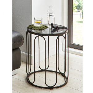 bellvue-round-marble-end-table-metal-base-black