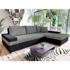 bostrom-fabric-right-hand-corner-sofa-bed-black-grey