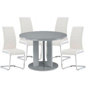 brambly-grey-gloss-glass-dining-table-4-soho-white-chairs