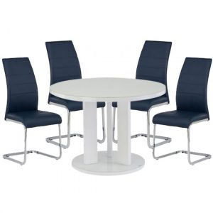 brambly-white-gloss-glass-dining-table-4-soho-blue-chairs