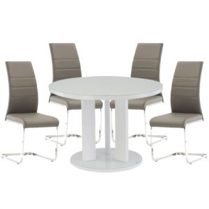 brambly-white-gloss-glass-dining-table-4-soho-grey-chairs