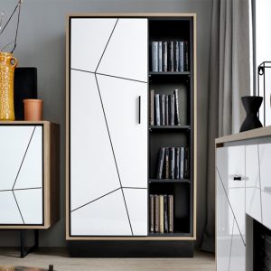 brecon-wide-high-gloss-white-door-bookcase-walnut