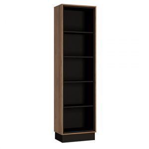 brecon-wooden-tall-bookcase-walnut-black