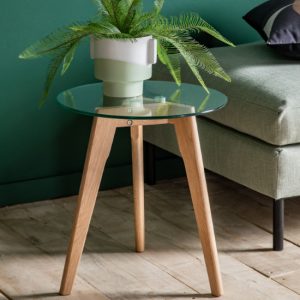 brix-round-clear-glass-side-table-natural-oak-base