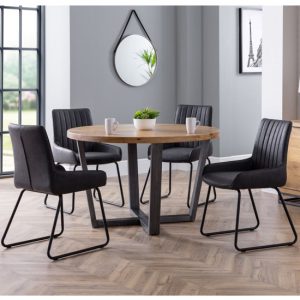 brooklyn-round-dining-set-4-soho-black-leather-chairs
