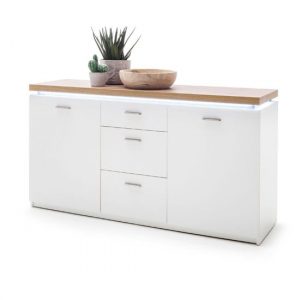 cali-led-2-doors-sideboard-oak-white-3-drawers