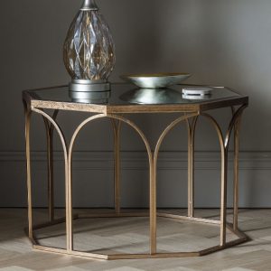 canterbury-octagonal-clear-glass-coffee-table-gold