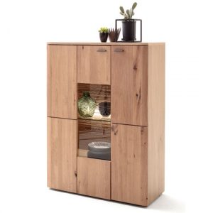 cartago-led-wooden-small-highboard-planked-oak-2-doors
