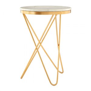 casa-round-white-marble-side-table-gold-hairpin-legs