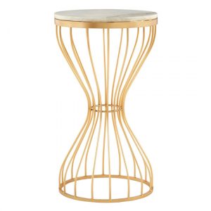 casa-round-white-marble-side-table-gold-pinched-frame
