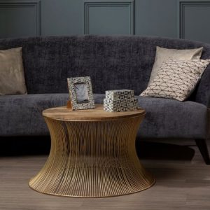 casa-round-wooden-coffee-table-gold-metal-frame