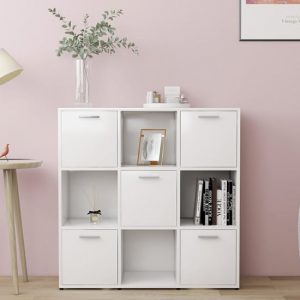 celsa-wooden-bookcase-5-doors-4-shelves-white