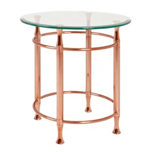 cerrito-round-clear-glass-side-table-copper-metal-base