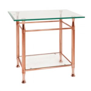 cerrito-square-clear-glass-side-table-copper-metal-base
