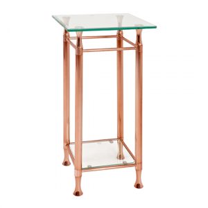 cerrito-tall-clear-glass-side-table-copper-metal-base