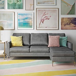 chapman-velvet-corner-sofa-grey-chrome-legs