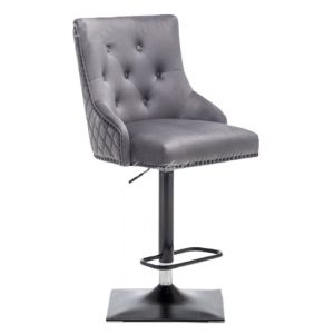 chenoy-lion-knocker-velvet-bar-chair-dark-grey