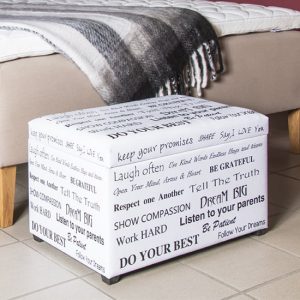 chino-synthetic-leather-storage-ottoman-slogans-print