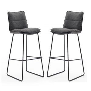 ciko-anthracite-fabric-bar-stools-matt-black-legs-pair