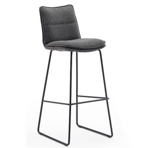 ciko-fabric-bar-stool-anthracite-matt-black-steel-legs