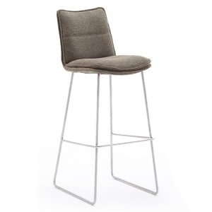 ciko-fabric-bar-stool-cappuccino-brushed-steel-legs