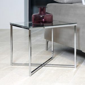 coeur-square-clear-glass-side-table-chrome-base