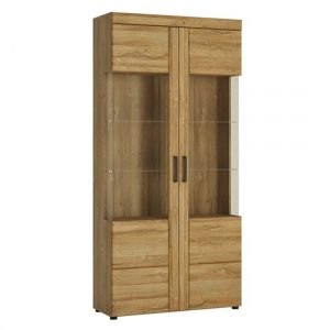 corco-tall-wide-2-doors-display-cabinet-grandson-oak